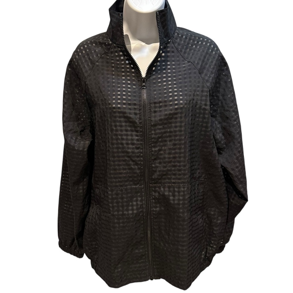 Fabletics Cleo Lightweight Workout Jacket Black S… - image 1